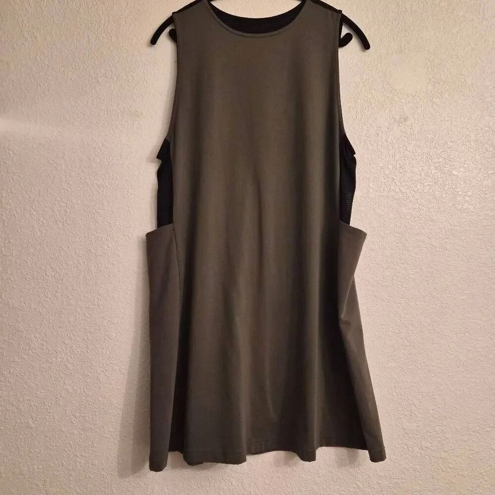 Lucy Olive Khaki Military Green Athleisure Dress Comfy Travel Essential Summer